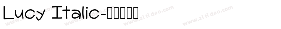 Lucy Italic字体转换